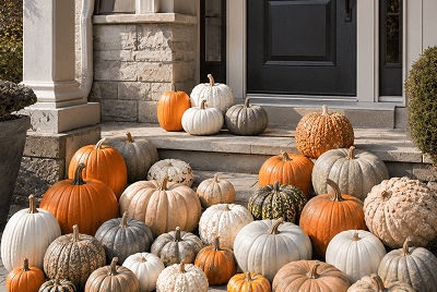 DIY Pumpkin Display