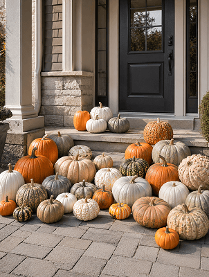 DIY Pumpkin Display